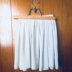 American Apparel - Off White Chiffon mini skirt